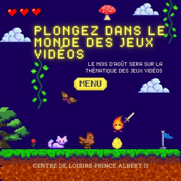 Le mois d'Août sous la thématique des jeux vidéos !